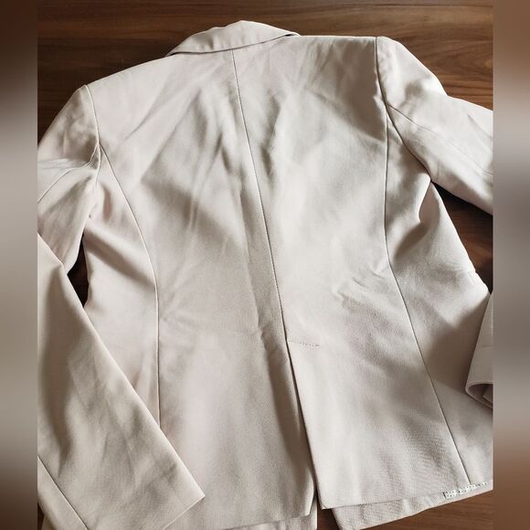 Philosophy Pale Pink Blazer Lined Size 2 Academia Workwear 1 button S/XS Pastel - Picture 2 of 6